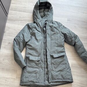 Adidas Women's Olive Hooded Puffer Jacket, S